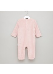 Juniors Textured Closed Feet Sleepsuit with Long Sleeves