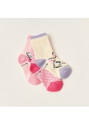 Disney Marie Print Socks - Set of 3