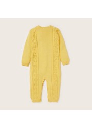 Juniors Textured Sleepsuit with Long Sleeves