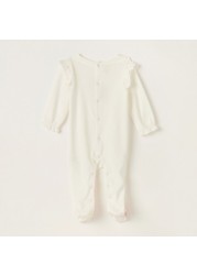 Love Earth Printed Organic Sleepsuit with Long Sleeves