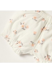 Juniors Floral Print Bloomer with Elasticated Waistband