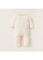 Juniors Printed Closed Feet Sleepsuit with Long Sleeves