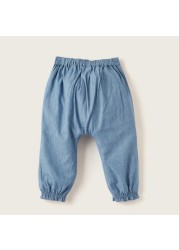 Giggles Denim Jeans with Pockets and Elasticated Waistband