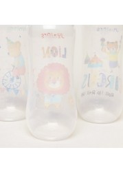 Juniors Printed 3-Piece Feeding Bottle Set - 250 ml