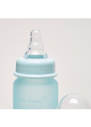 Giggles Glass Feeding Bottle with Silicone Sleeve - 50 ml