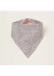 Love Earth Polka Dots Print Bandana Organic Organic Bib