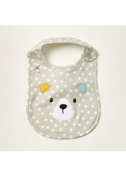 Juniors All-Over Printed Bib with Button Closure