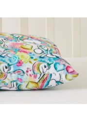 Juniors All-Over Unicorn Print Cushion