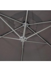 Malta Aluminum & Polyester Overhanging Crank Parasol (2530 x 2980 mm)