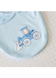 Juniors Tractor Print Cuddle Wrap