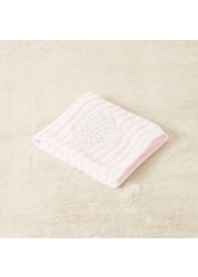 Juniors Striped Receiving Blanket - 100x100 cms