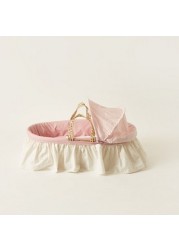 Cambrass Moses Basket with Frills and Canopy