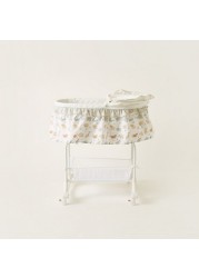 Juniors Printed Bassinet with Canopy