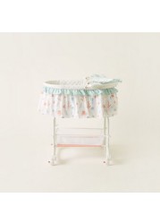 Juniors Printed Bassinet with Canopy