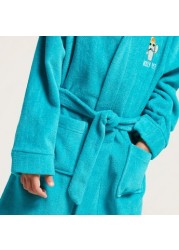 Juniors Textured Robe with Hood and Pockets