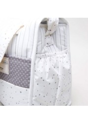 Cambrass Printed Diaper Bag with Twin Handles and Zip Closure