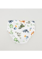 Charlie Banana Dinosaur Print Reusable Swim Diaper - M