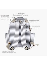 TWELVElittle Midi-Go Diaper Backpack with Adjustable Straps and Changing Pad