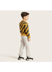 Juniors Solid Pants with Pockets and Elasticated Drawstring Waist