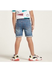 Juniors Solid Shorts with Pocket Detail and Drawstring Closure