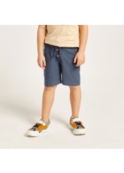 Checked Round Neck T-shirt and Shorts Set