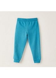 Juniors Solid Jog Pants with Drawstring Closure