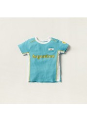 FIFA Panelled Crew Neck T-shirt and Shorts Set