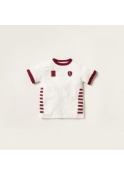 FIFA Solid Round Neck T-shirt and Shorts Set