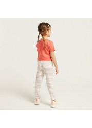 Juniors Striped Leggings with Elasticised Waistband