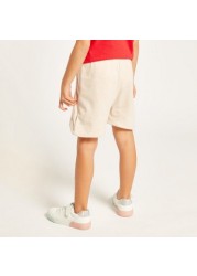 Juniors Solid Shorts with Elasticated Waistband