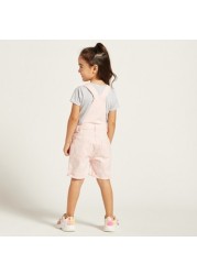 Juniors Solid Dungarees with Pockets