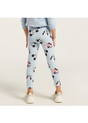 Disney All-Over Minnie Mouse Print Leggings with Elasticated Waistband