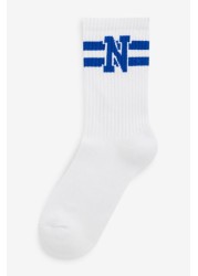 Next Sports Collegiate Style Cushion Sole Ankle Socks 4 Pack