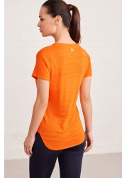 Next Active Sports Short Sleeve V-Neck Top Regular