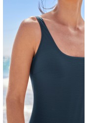 Scoop Neck Tummy Control Swimsuit