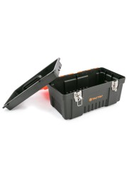 Tactix Tool Box (23 x 40 x 21 cm, Black & Orange)