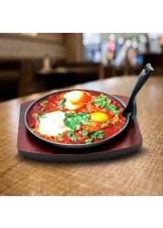 Raj Round Sizzler Tray W/ Holder (22 cm)