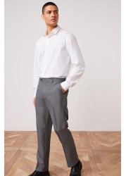 Machine Washable Plain Front Trousers Slim Fit