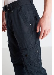 Belted Tech Cargo Trousers