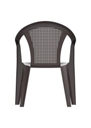 Cosmoplast Plastic Bamboo Armchair (63 x 58 x 81 cm)