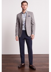 Check Formal Trousers Slim Tapered