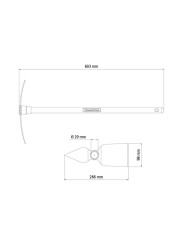 Tramontina 1-Prong Weeding Hoe (60 cm)