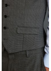 Signature Textured Suit: Waistcoat