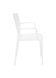 Tramontina Sofia Summa Polypropylene & Fiberglass Closed Backrest Armchair (59 x 84.5 x 50.5 cm)