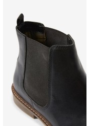 Waxy Finish Chelsea Boots