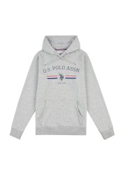 U.S. Polo Assn Grey Stripe Rider OH BB Hoodie