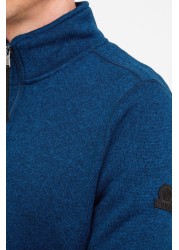 Tog24 Blue Pearson Mens Knitlook Fleece