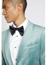 Moss Jade Green Velvet Slim Fit Jacket