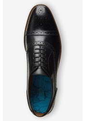 Leather Toe Cap Oxford Shoes