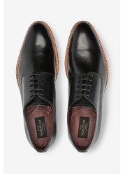 Signature Leather Plain Derby Shoes